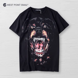 Men Women T-Shirts Big Dog Animals Graphic Print Tees Casual Gothic Hip Hop Punk O-Neck Tshirt Broadcloth Short Sleeve Tops