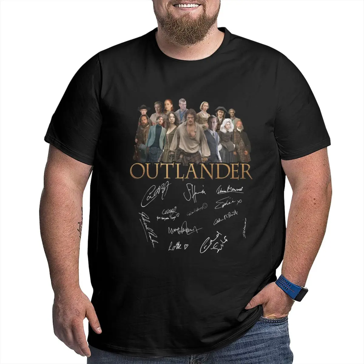 Men Outlander Series Funny T Shirt Vintage Cotton Shirt Men view 5