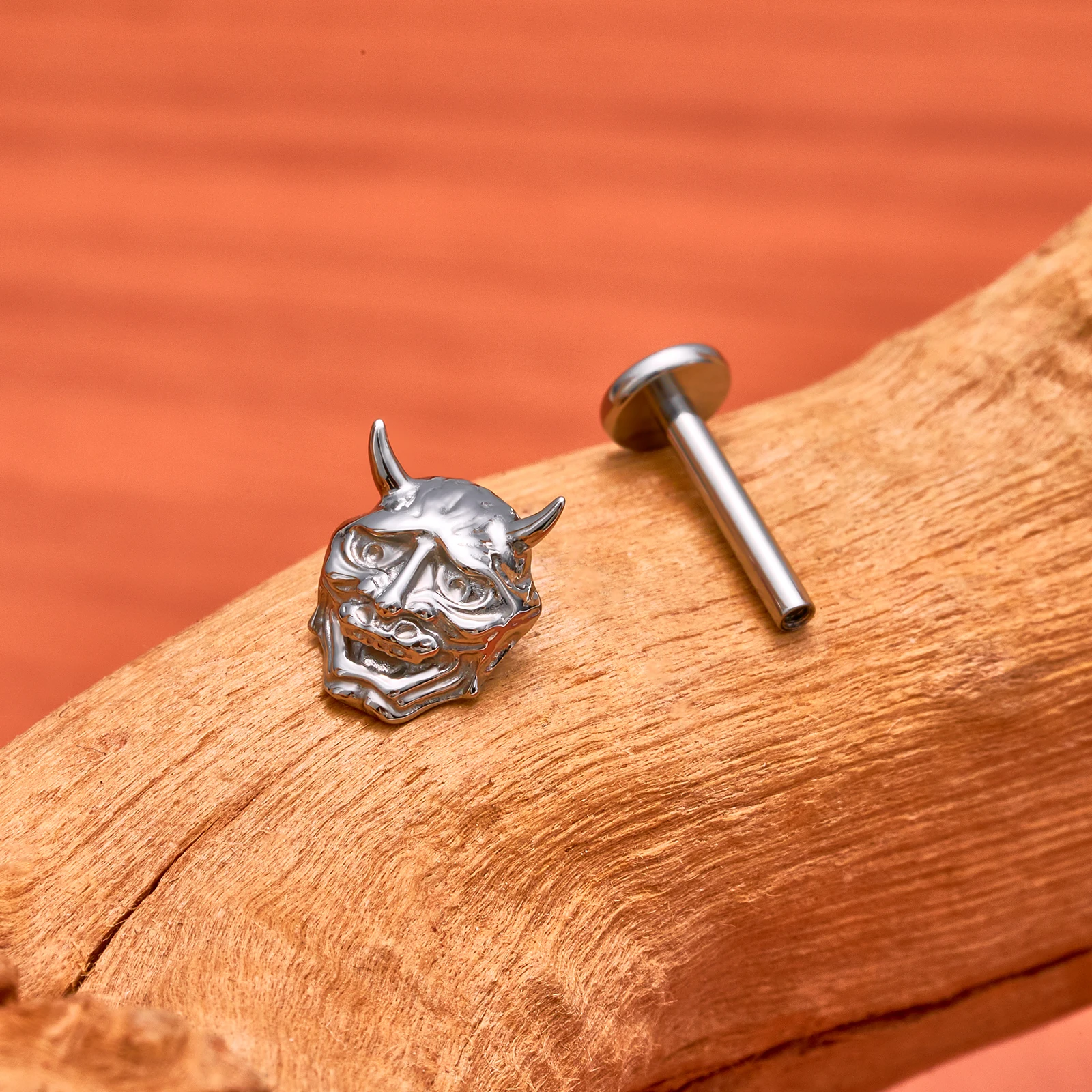 ASTM F136 G23 Titanium punk retro Labret Nasal Nail Stud Earrings for women Piercing Body Jewelry Cartilage Helix Tragus