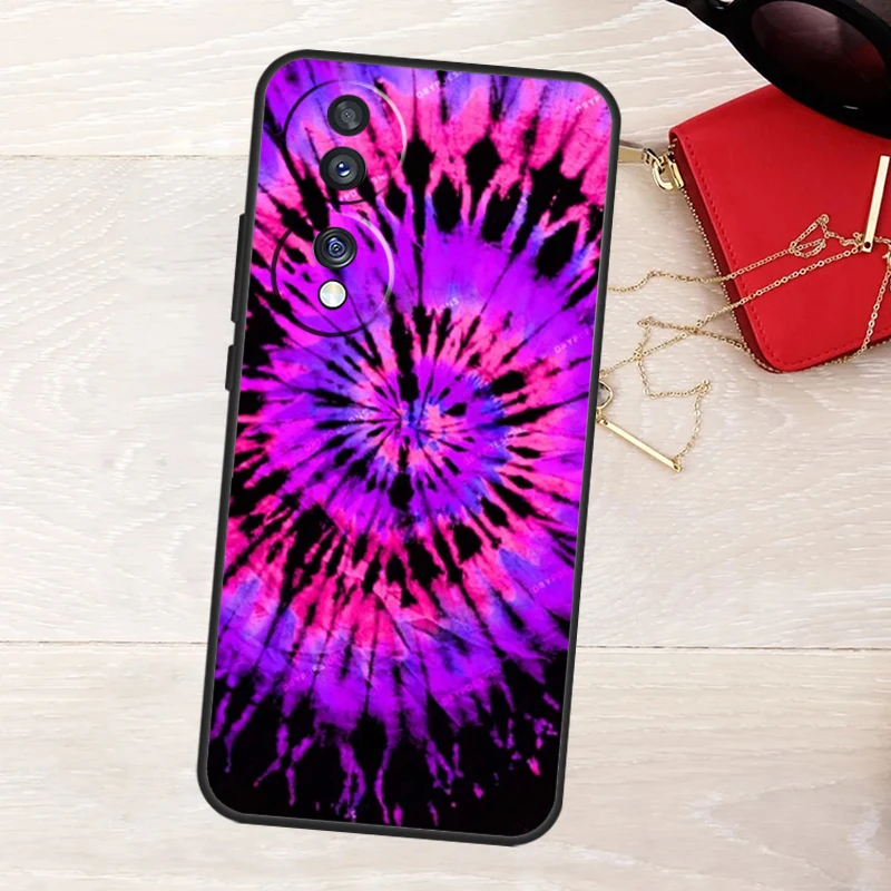 Rainbow Spiral Tie Dye Phone Case For Honor 90 70 50 Lite Magic 5 6 Pro X6 X7 X8 X9 X6a X7a X8a X9a X8b X9b Cover