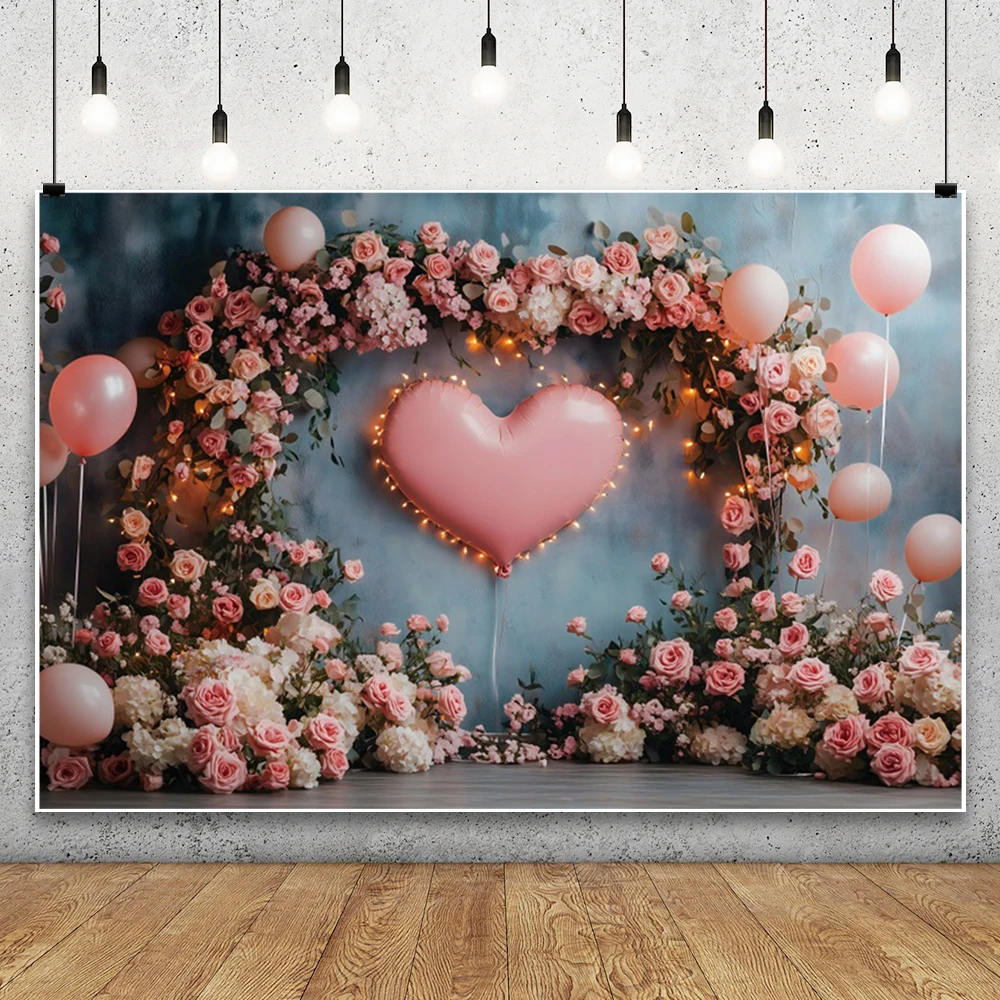 عيد الحب التصوير خلفية الحب القلب الزهور بالون 14 فبراير الزفاف دش حفل زفاف ديكور صور الخلفيات ﻿