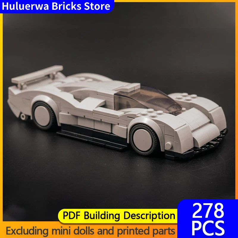 

Speed Racing Car Model MOC Building Bricks Aerotech Top Tier Sports Car Modular Technology Gifts Holiday Assemble Children Toys