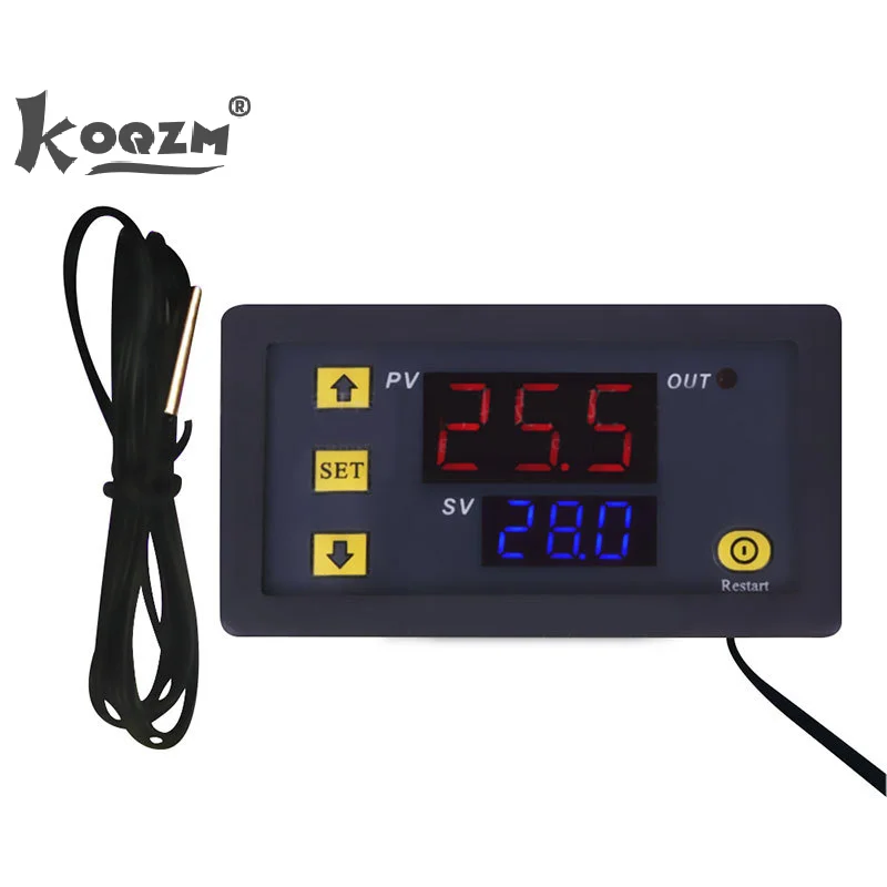 12V 24V 220V Thermostat Regulator Heating Cooling Control Thermoregulator W3230 Mini Digital Temperature Controller