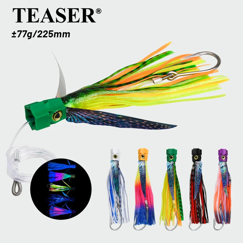 

TEASER TR012 Новая морская рыбалка, крытая бионическая приманка для рыбы, 22,5 см, лодка для рыбалки, золотая копье, акула, искусственная приманка, крылатый троллинг