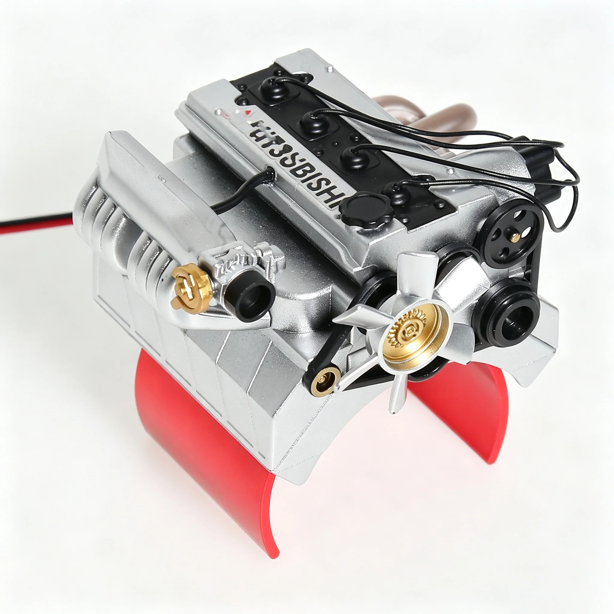 Aluminum RC Engine Heat Sink Radiator Cooling Fin, Upgrade Part for 1/8 1/10 Nitro Buggy Truggy Short Course Off‑Road RC Car
