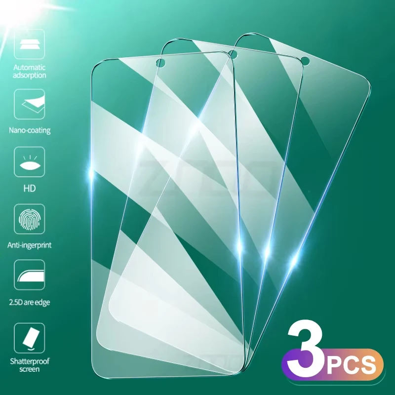 3Pcs Tempered Glass…