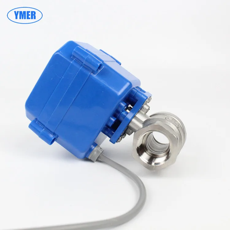 220V Stainless Steel Micro Electric Ball Valve 24V 12V Three Wire One Control Three Wire Two Control Two Way Valve