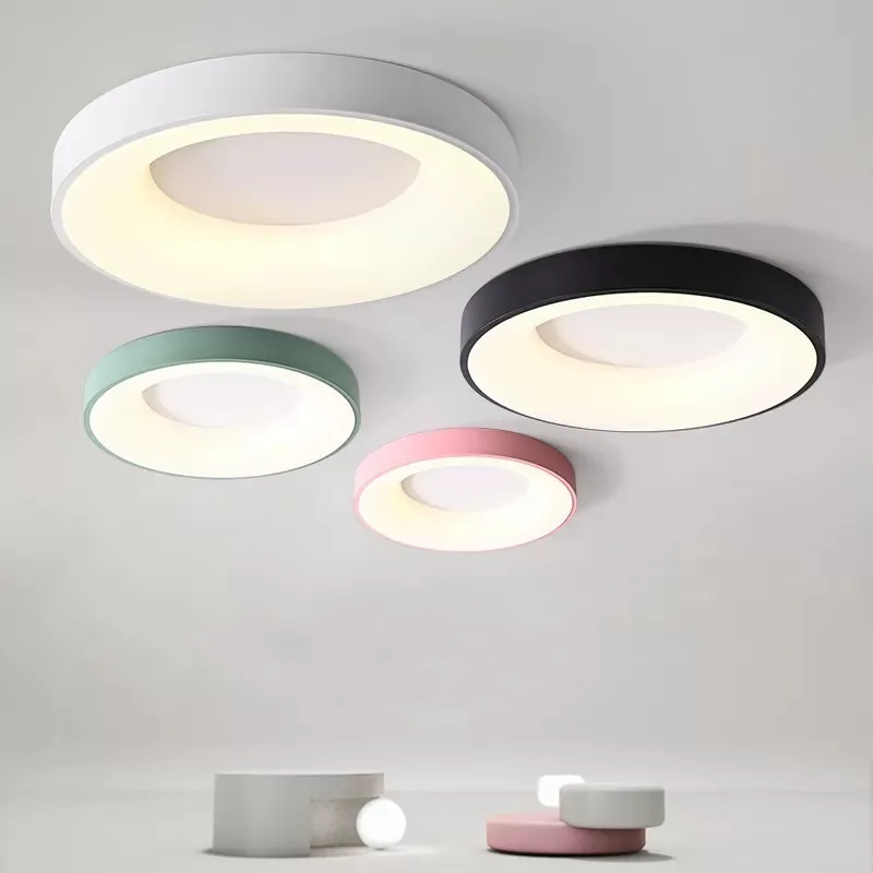 AC180-265V Ultra-thin Led Ceiling Light Modern Surface Mounted Ceiling Lamp For Living Room Brightness Panel Light