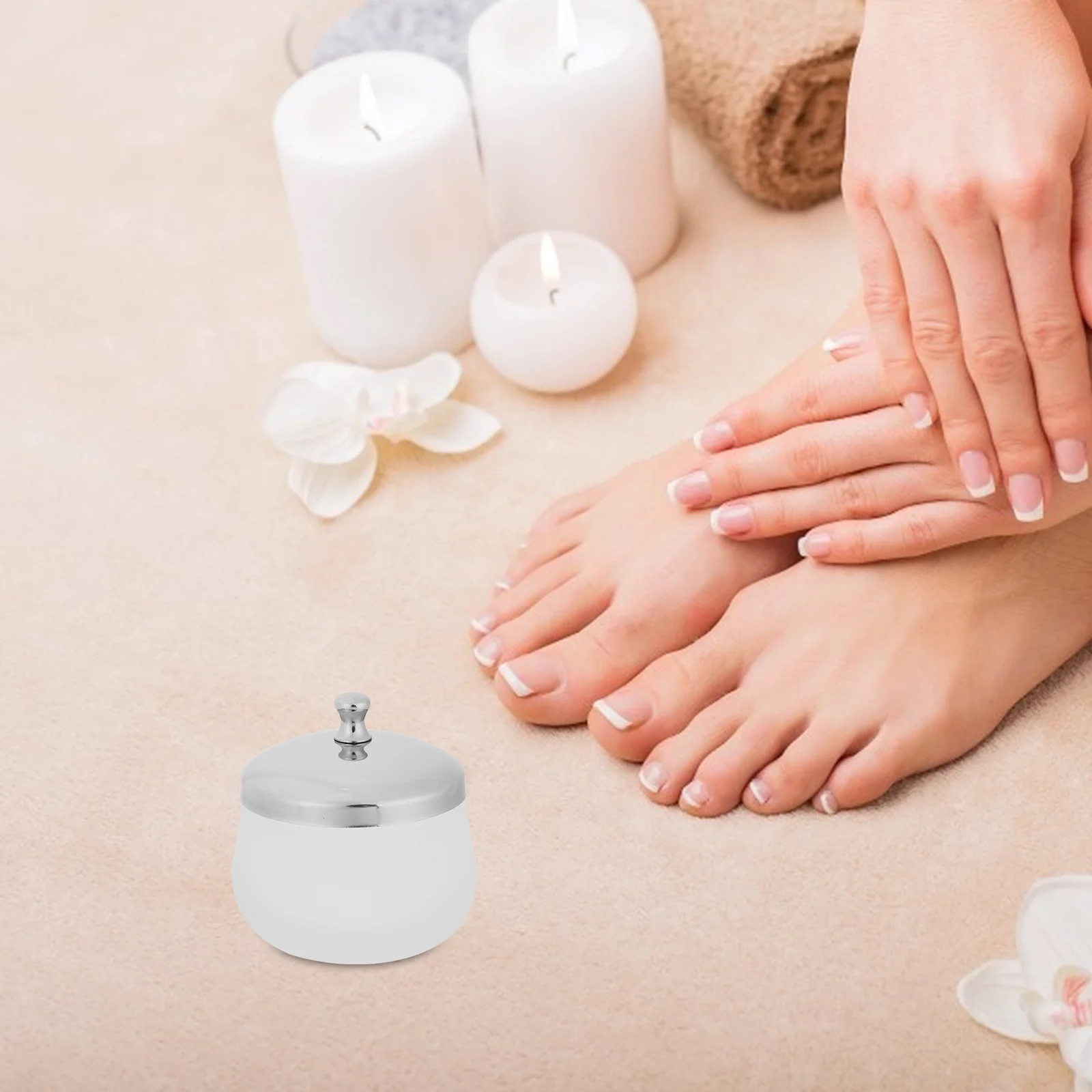 2 個の高品質ガラスネイルアートボウルポータブルダッペンディッシュアクリル液体パウダーアクリル液体ダッペンディッシュ用