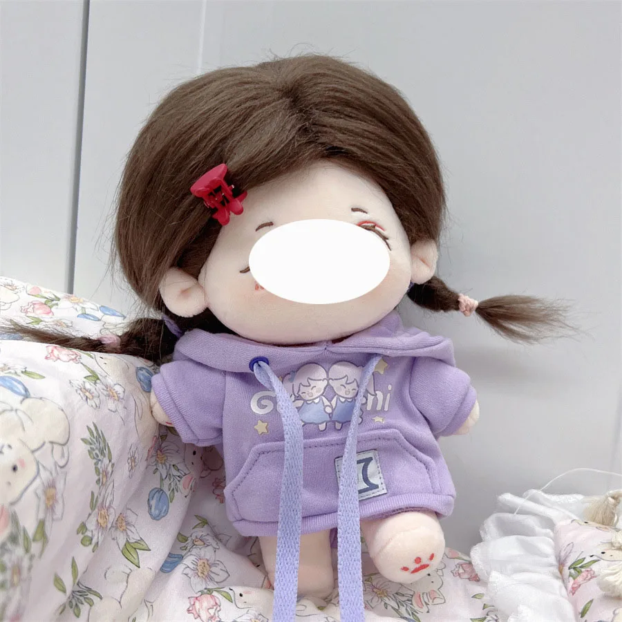 Cute 20cm Doll Cotton Hoodies Clothes Accessories Sports Dress Up Clothing Set for Girls Boys Cool Kids Birthday Toys Gifts