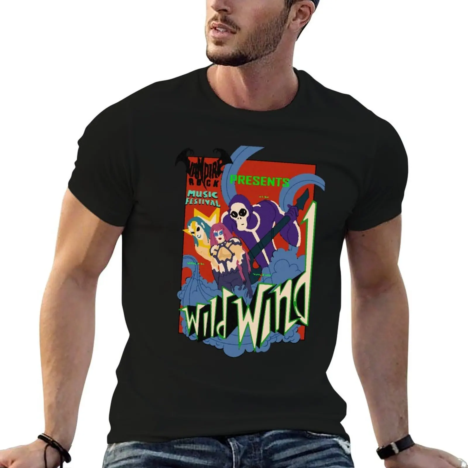 

Vampire Rock Wild Wind Poster T-Shirt man t shirts for men casual t shirts for man graphic funny T-Shirt
