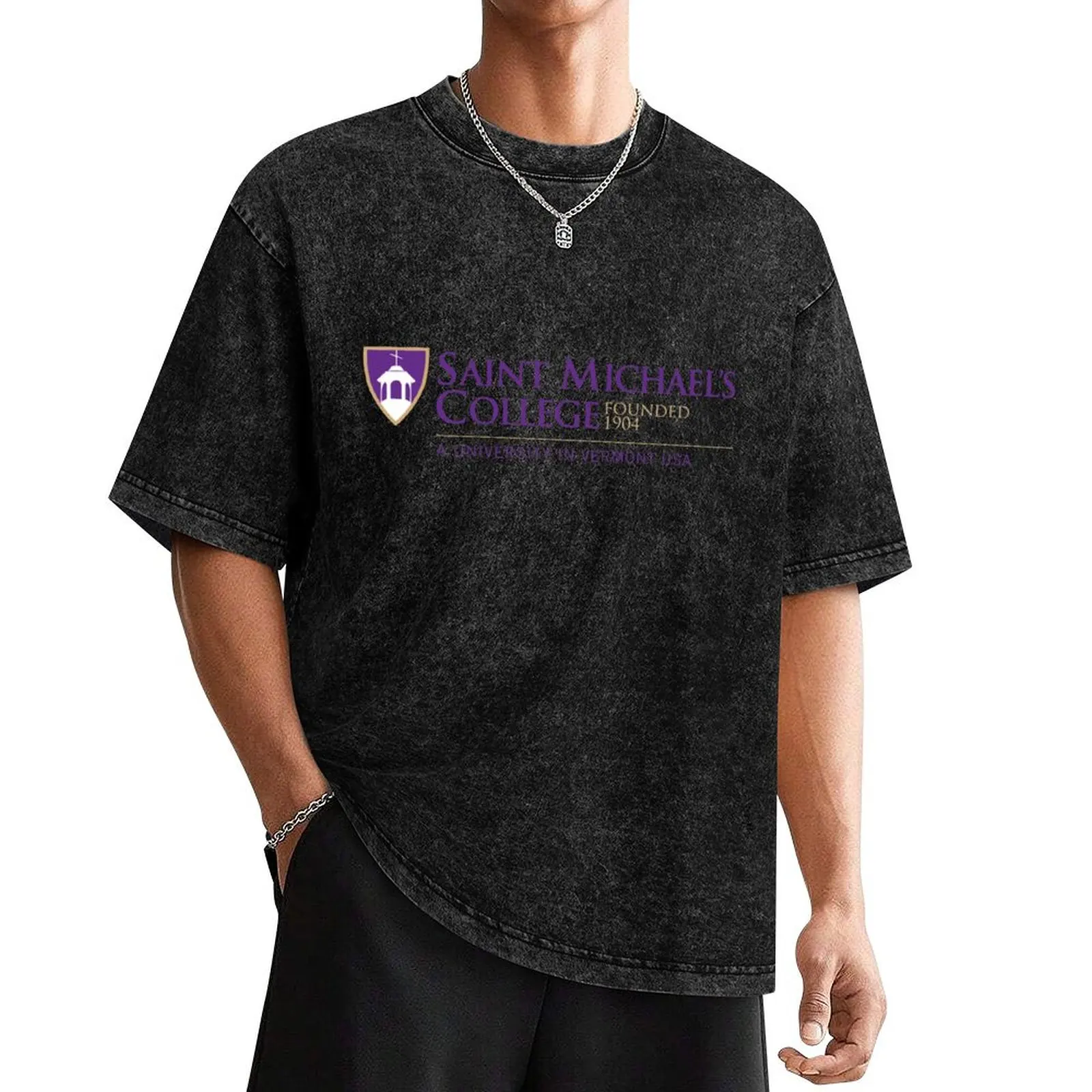 

Saint Michael College T-Shirt kawaii clothes sports fans graphics Men's t-shirts