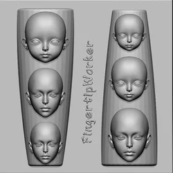 Face Facial Makeup Nailart mold 3d Carving Silicone Template