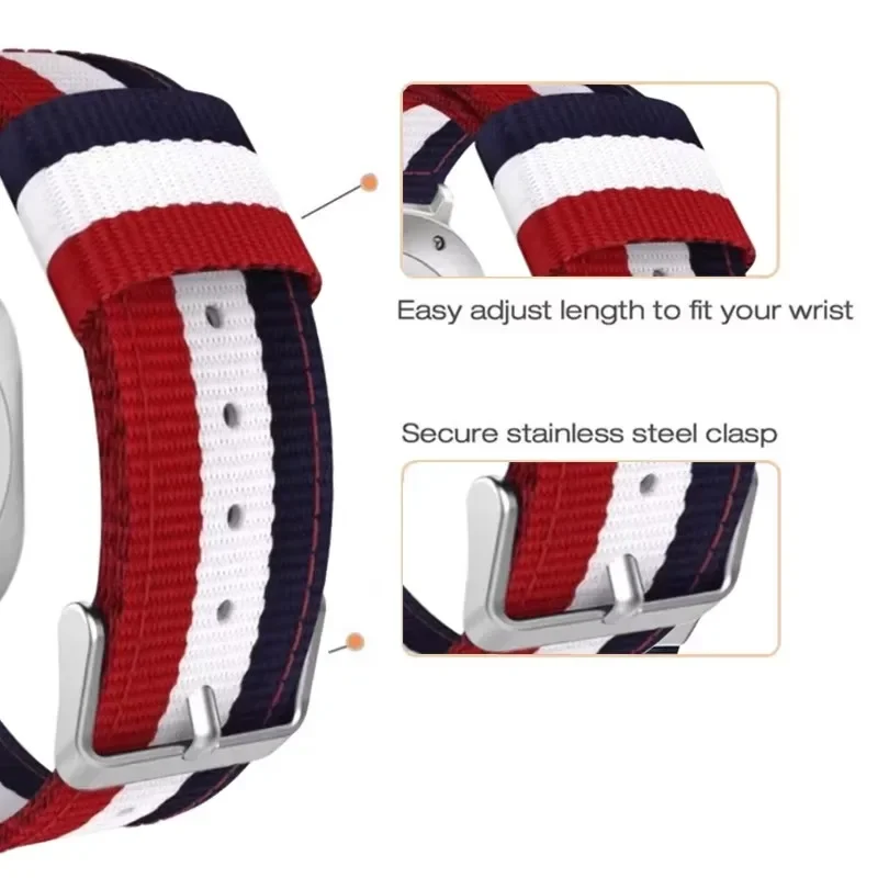 Cinturino in nylon da 22 mm per Huawei Watch 5/GT6-5-4-3 46mm cinturino sportivo traspirante per Huawei Watch GT6-5-3 Pro cinturino da 46 mm