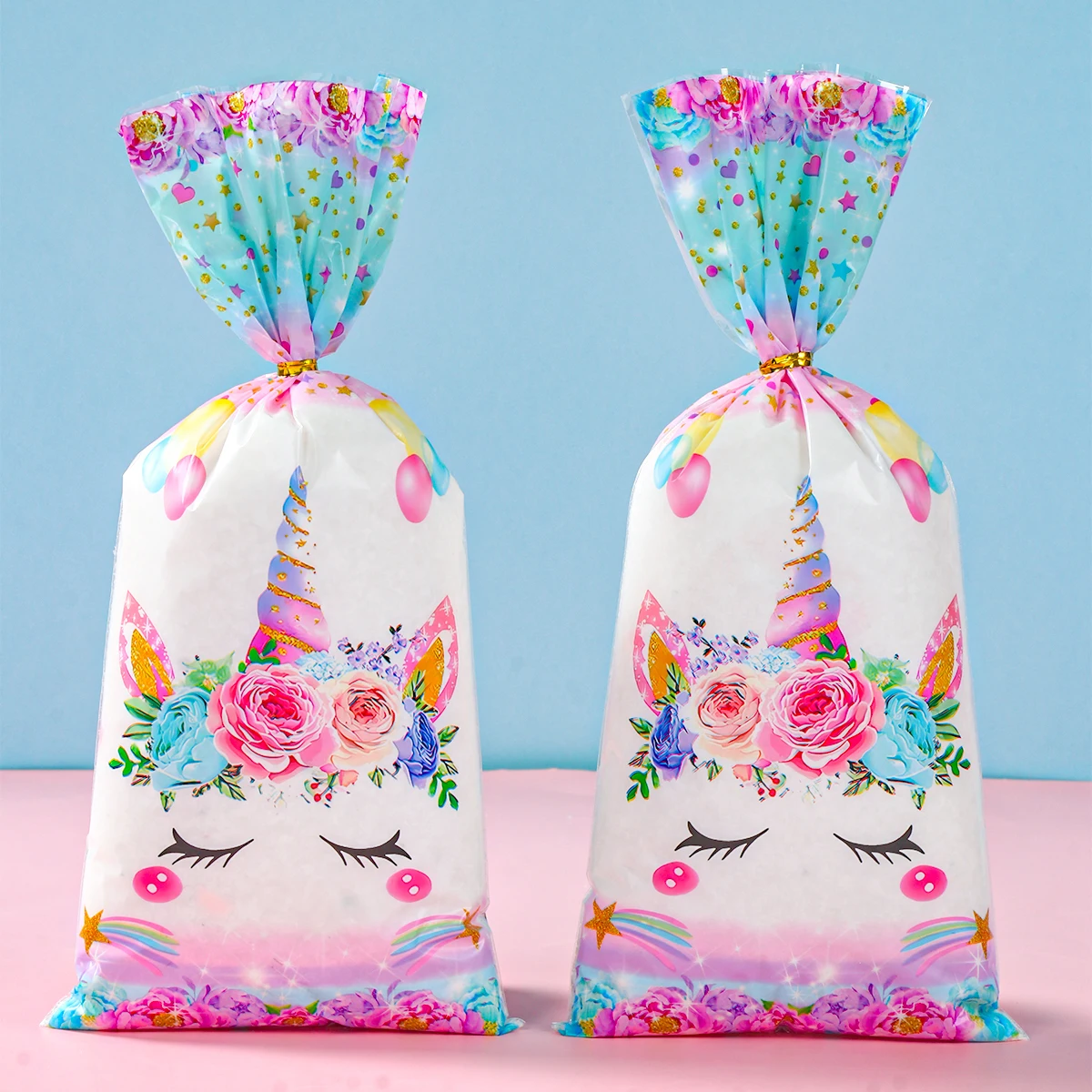 Unicorn Candy Bags for Birthday Party, Gift Packing Bags, Decoração para o convidado, Girl\'s Birthday Supplies, Baby Shower, 25 Pcs, 50 Pcs, 100Pcs