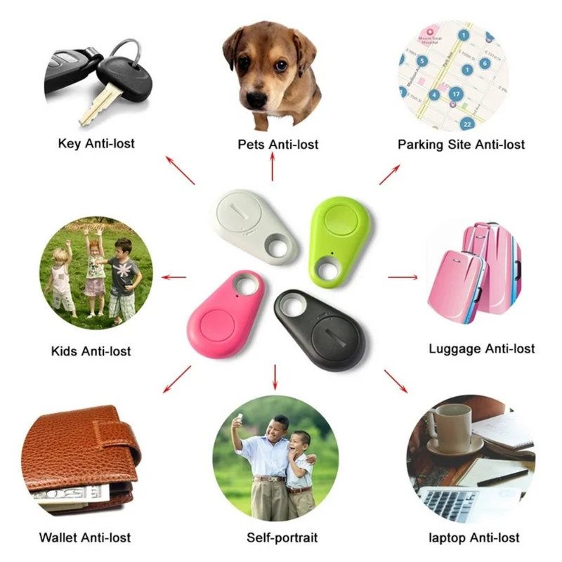 Wireless Mini Gps Tracker Car Smart Finder Key Finder GPS Tracker Anti Lost Alarm Smart Tag Child Bag Pet GPS Locator