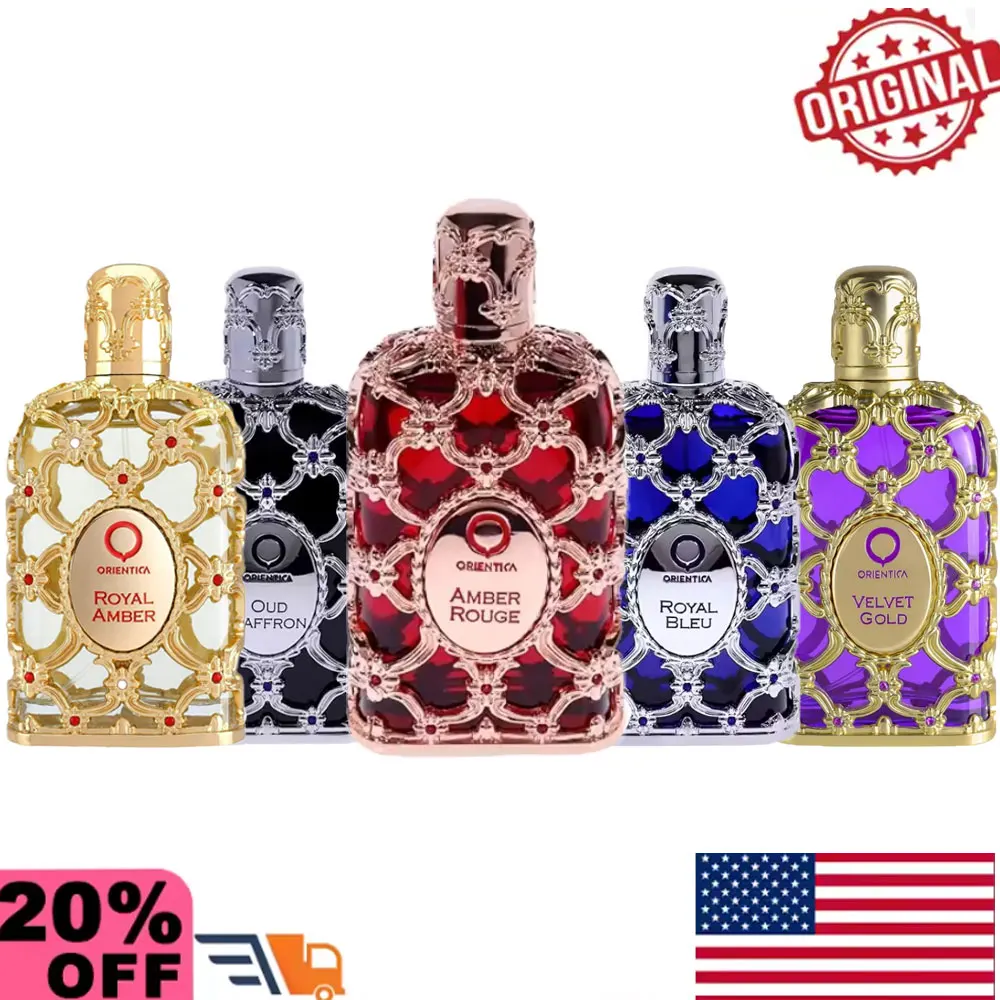 Orientica Royal Amber Rouge Oud Saffron - Para hombres y mujeres Colonia Eau De Toilette Fragancia duradera, regalo de Navidad