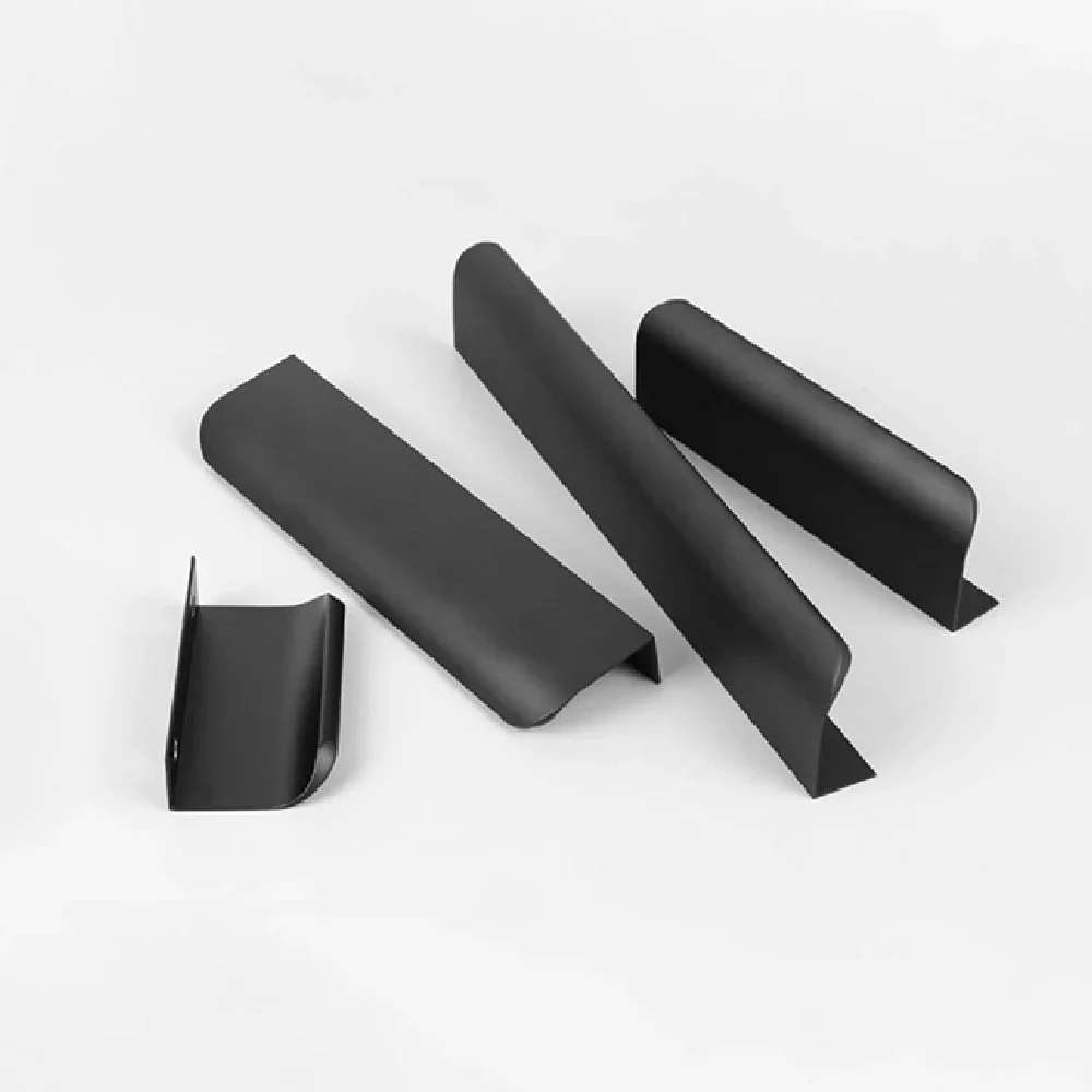 2/4/8PCS Kitchen Cabinet Handles Hidden Handles for Furniture Wardrobe Aluminum Alloy Drawer Knob Invisible Cupboard Door Handle