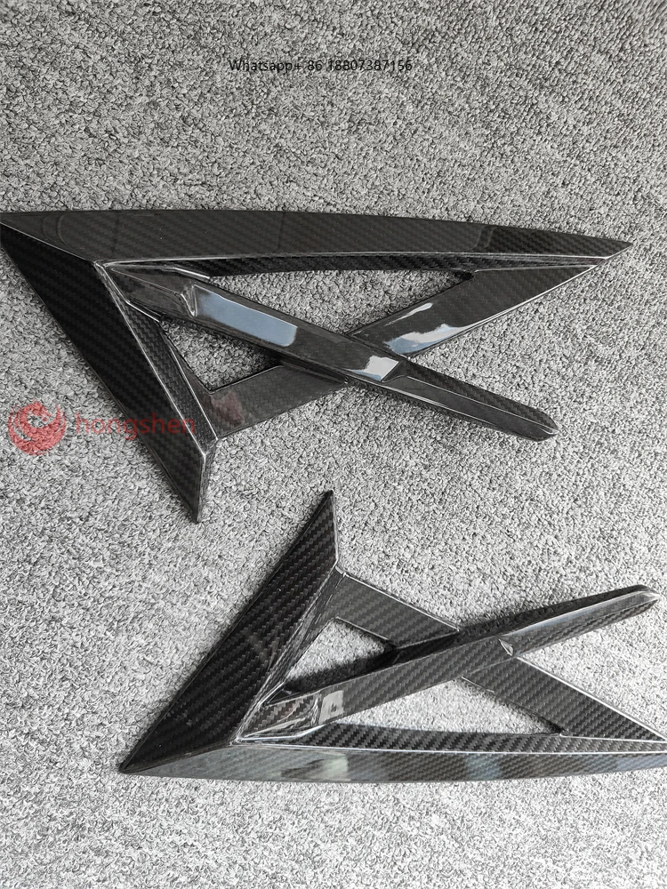 

2018 M Style Urus Side air Vent forLamborghini URUS Body Kit True Carbon Fiber Shark Fin Front Bar Edge