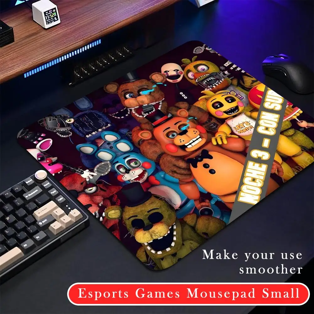 Freddy Cinco noites pattern ins Mouse Pad Rubber Small mouse pad CSGOs desktop computer office keyboard e-sports ROGs game