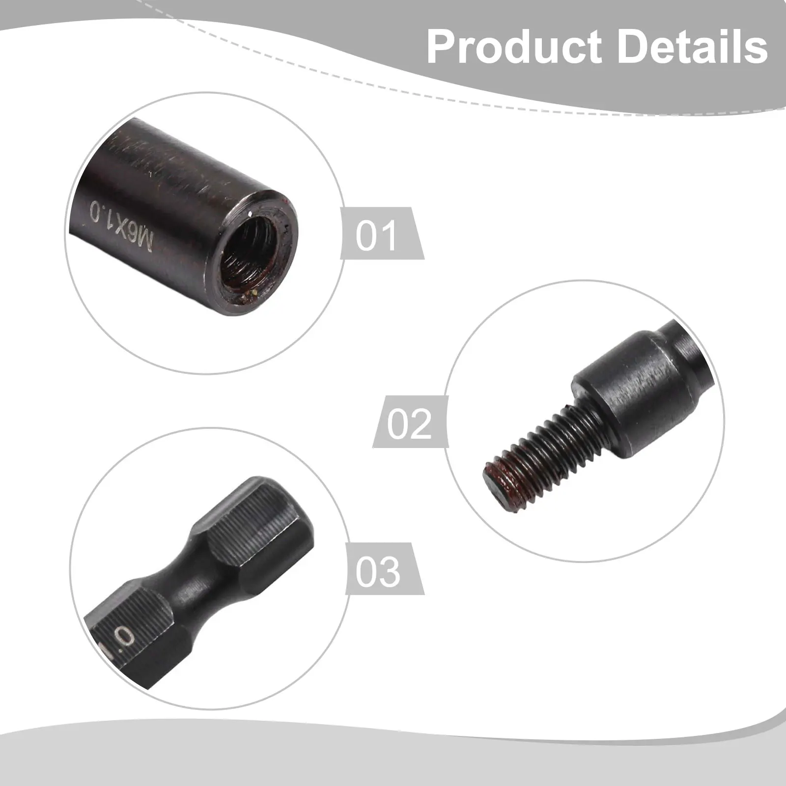48-53mm 1.88-2'' Threaded Insert Tool Efficient Installation Tool For Woodwork 1 4 Inch Hex Shank Efficient Installation Tool