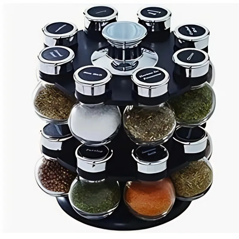Thickened Clear Glass Storage Canister, Acacia Wooden Seal Lid Household Kitchen Jar for Spices Dry Fruit Cereal