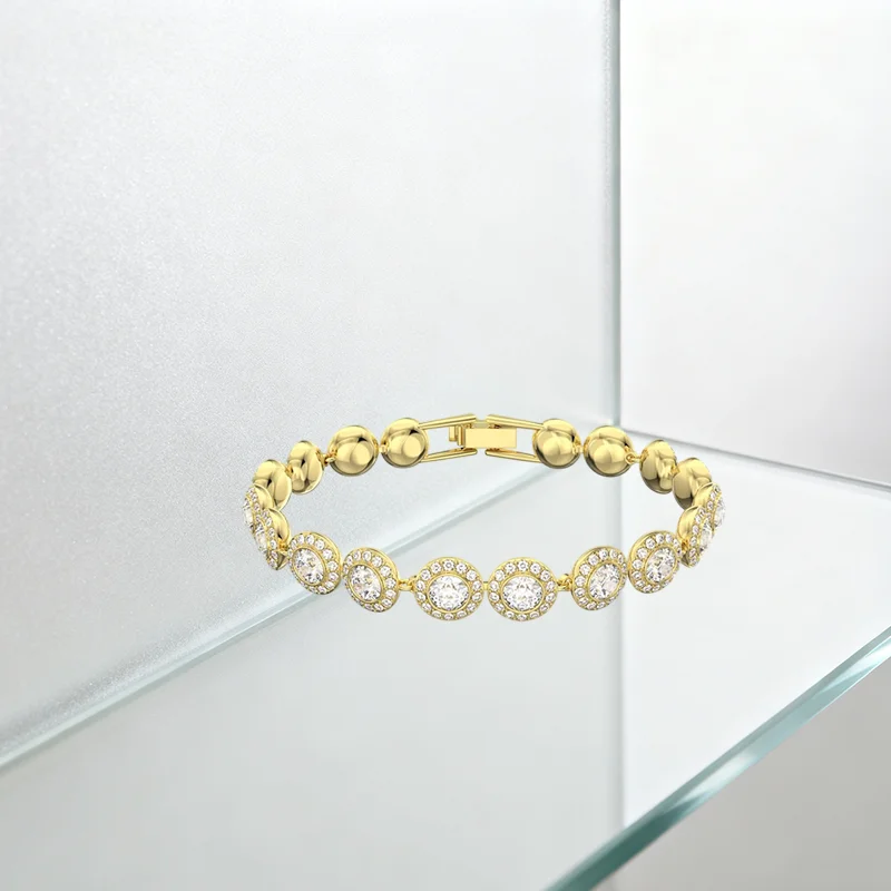 مجموعة قلادة Una Angelic مع تفاصيل دائرية وقطعة عنق عصرية وبسيطة وإكسسوارات الحفلات غير الرسمية #6