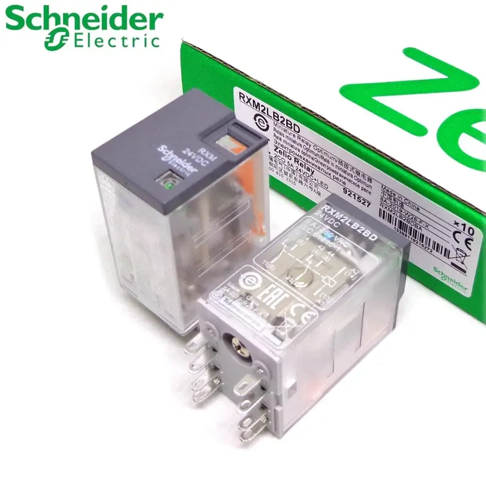 5PCS Schneider Relay RXM2LB2BD RXM2LB2P7 RXM2LB2B7 RXM2LB2F7 RXZE1M2C 2CO 5A 24VDC 24VAC 230VAC 120VAC 100%-new-original relay