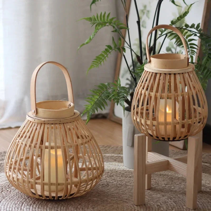 1Pc Beige Bamboo Wo…