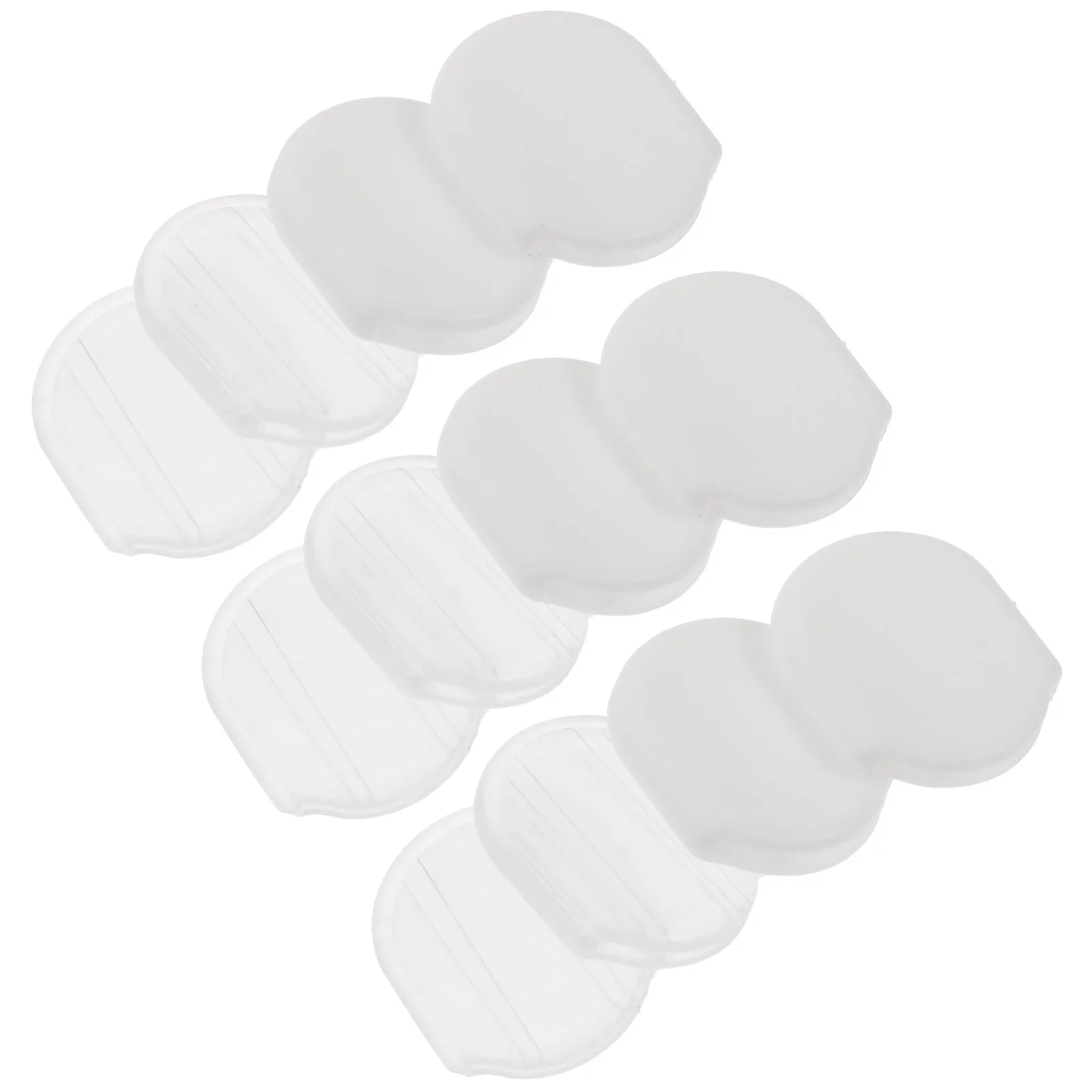 

40Pcs Ear Clip Pads Soft Comfortable Transparent Oval Anti-Slip Ear Cushions Pain Relief Clip on Earring Accessories