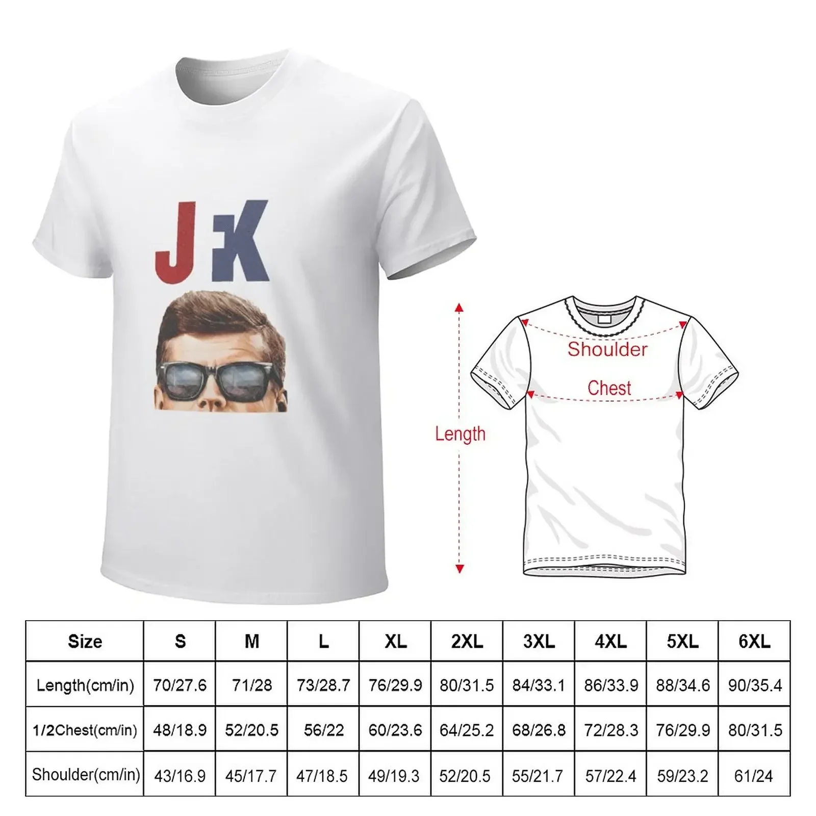 JFK in Wayfarers T-Shirt graphic t shirt vintage sports fans anime t shirts fruit of the loom mens t shirts