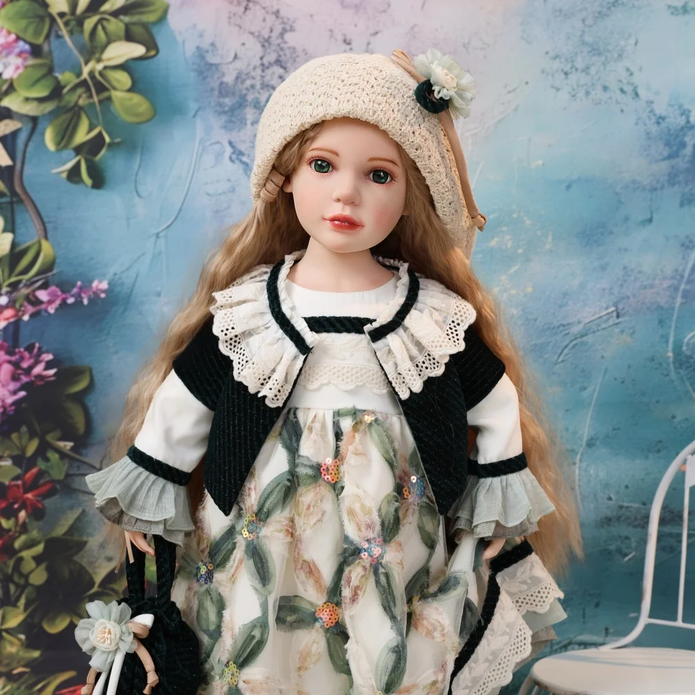 

Cloveray 28-дюймовая оригинальная реалистичная виниловая кукла большого размера в стиле ретро, виниловая тканевая кукла, высокое качество, коллекционная художественная подарок ручной работы