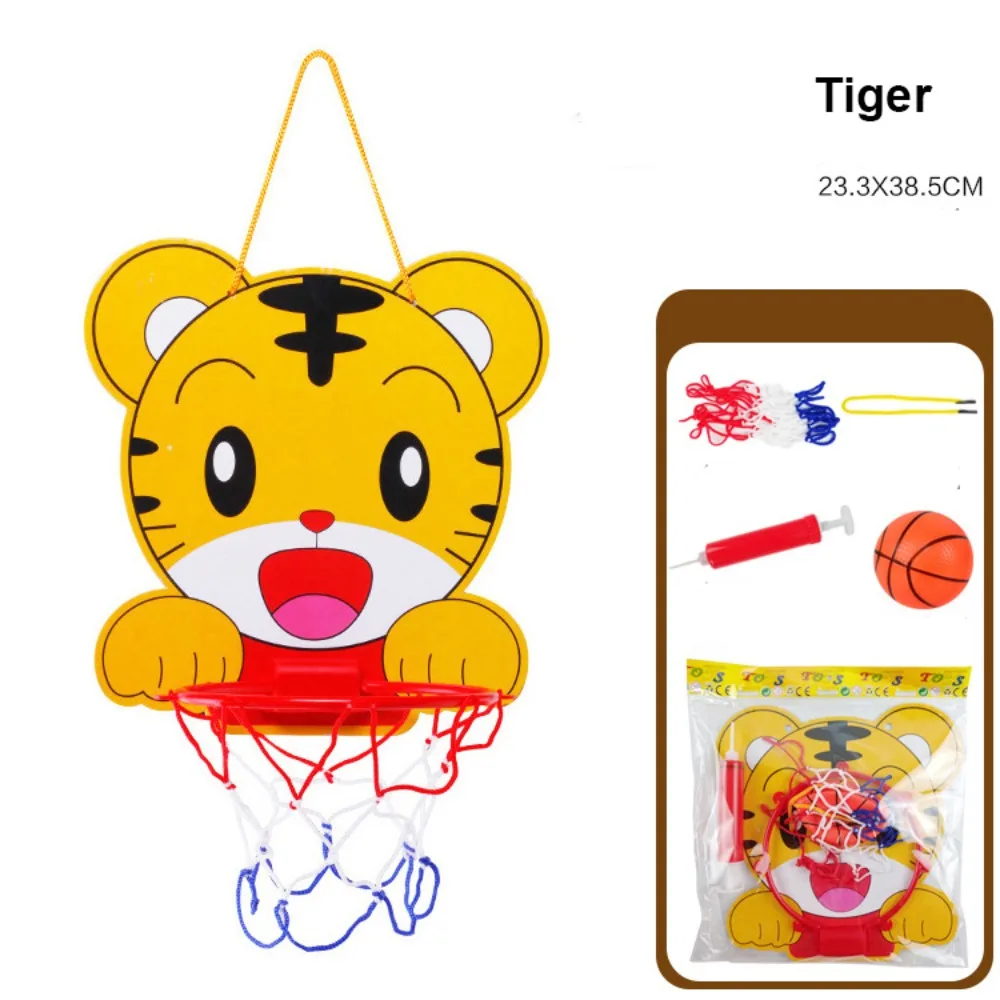 親子キッズ漫画バスケットボールフープキット 10 スタイルプラスチック動物バスケットボールスタンドギフトゲームスポーツプレイおもちゃ