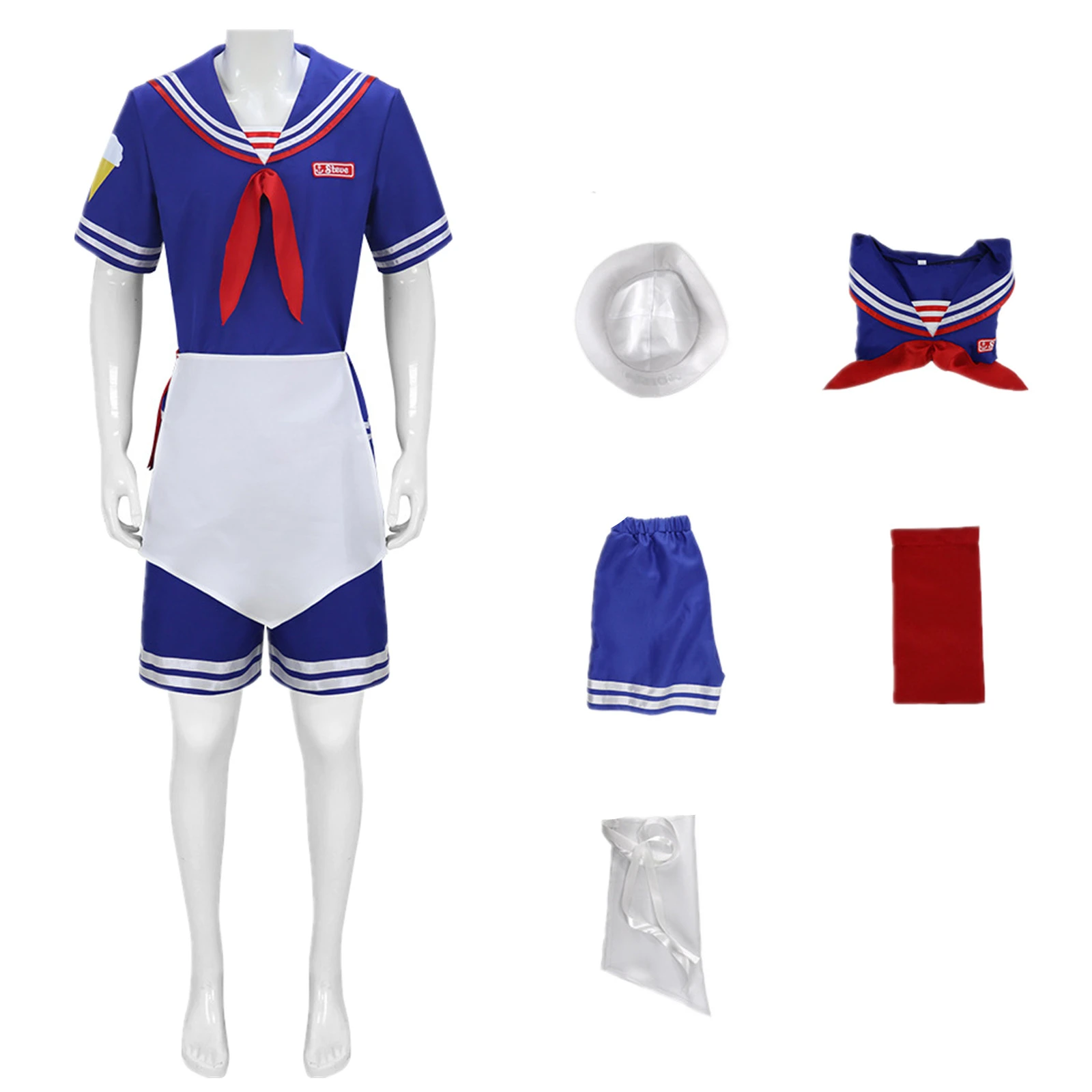 أزياء الهالوين التأثيرية زي البحرية التأثيري روبن سكوبس أهوي أزياء الهالوين التأثيرية الزي الرسمي الفاخر #5