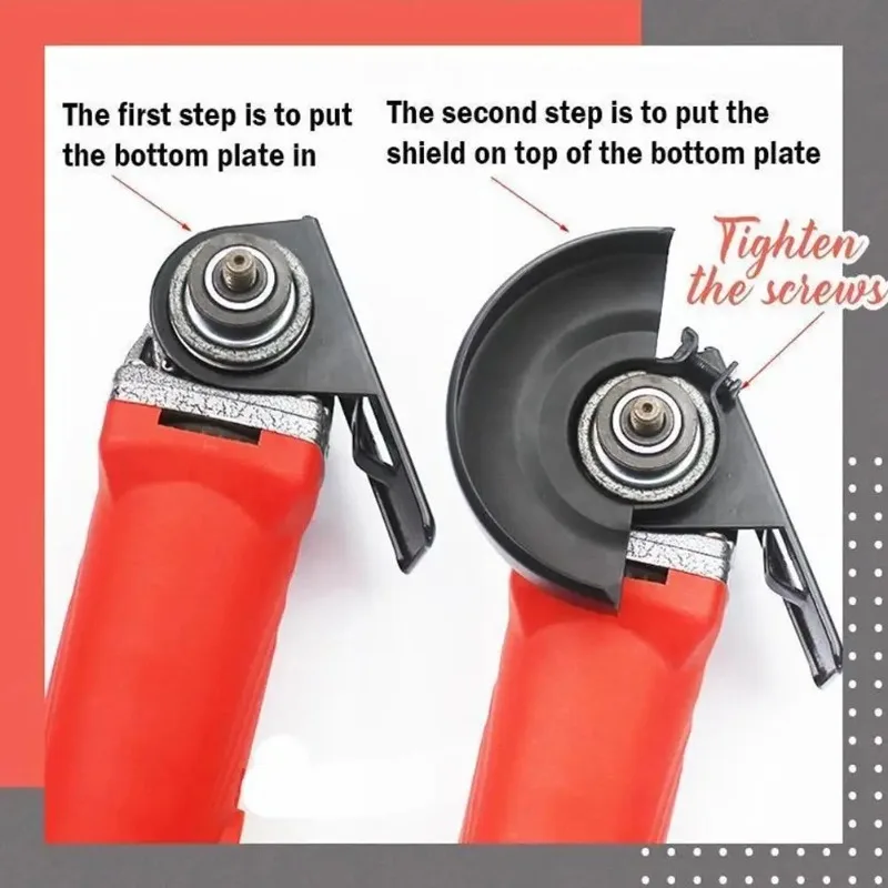 Adjustable Angle Grinder Base Balance Bracket Thickened Steel Holder Cutting Machine DIY Woodworking Tools Protection Bracket