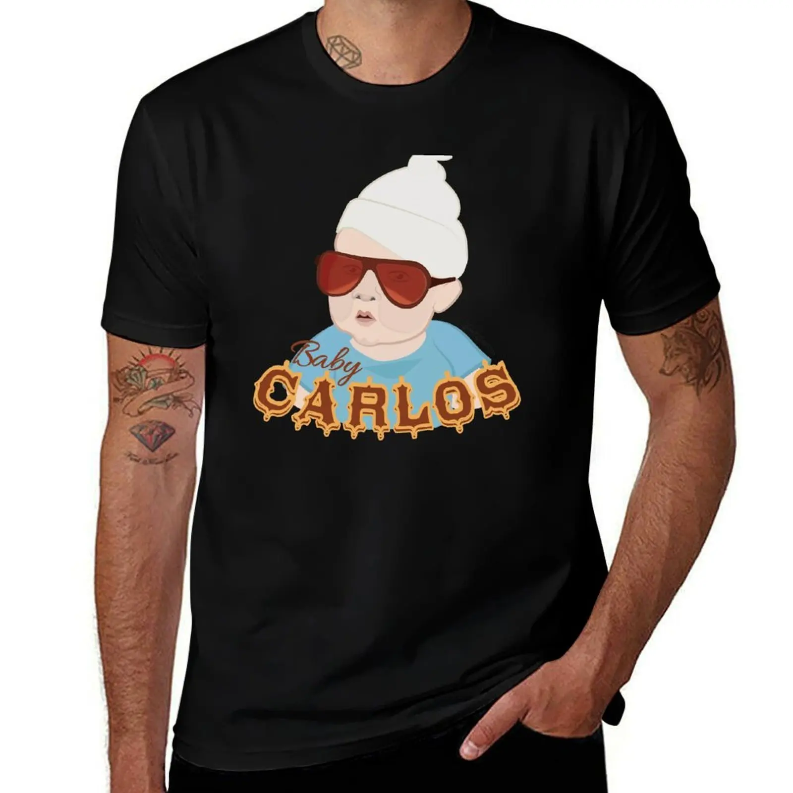 

When In Vegas Call Him Carlos T-Shirt cotton t shirt man essential t shirt t shirt custom print T-Shirt