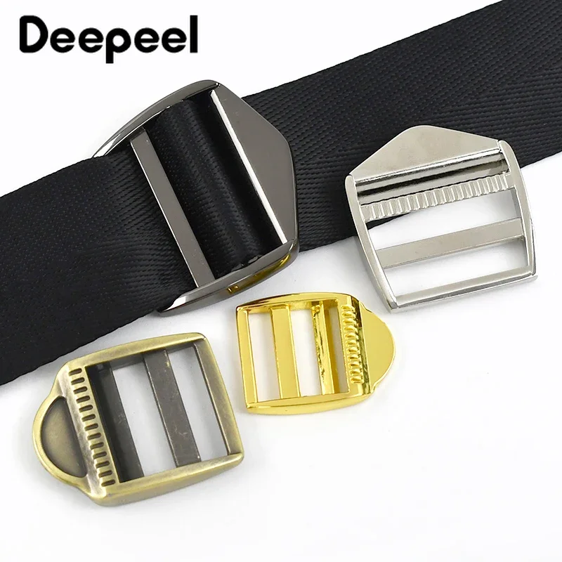 2/5Pcs Deepeel 20/25/31/38mm Metal Buckle Tri-Gilde Adjustable Clasp for Webbing Backpack Strap Belt Slider DIY Bag Accessories