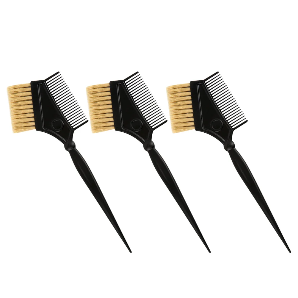 

3 Pcs Hair Styling Tools Comb Pintail Major Tinting Black Dyeing Salon Supply Bride