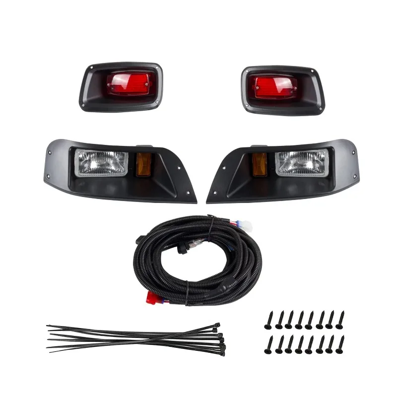 

Golf Car Light Kit, Halogen Light Kit, Compatible with 1996-2013 Models