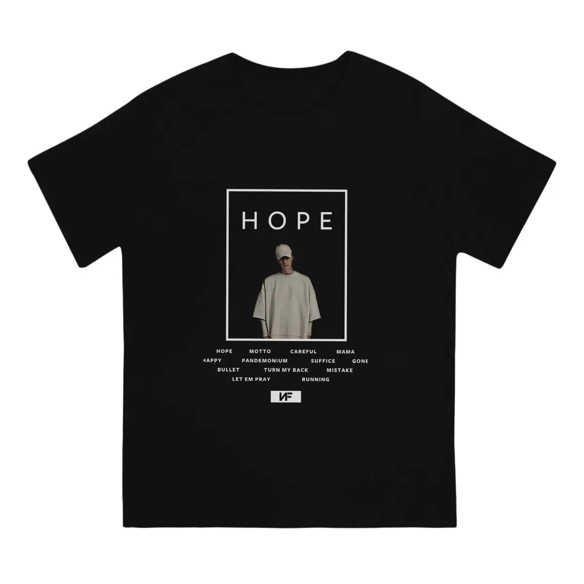 Men T-Shirt Hope Album Funny 100% Cotton Tees Short Sleeve NF Nate John Feuerstein T Shirts Round Neck Clothes Summer