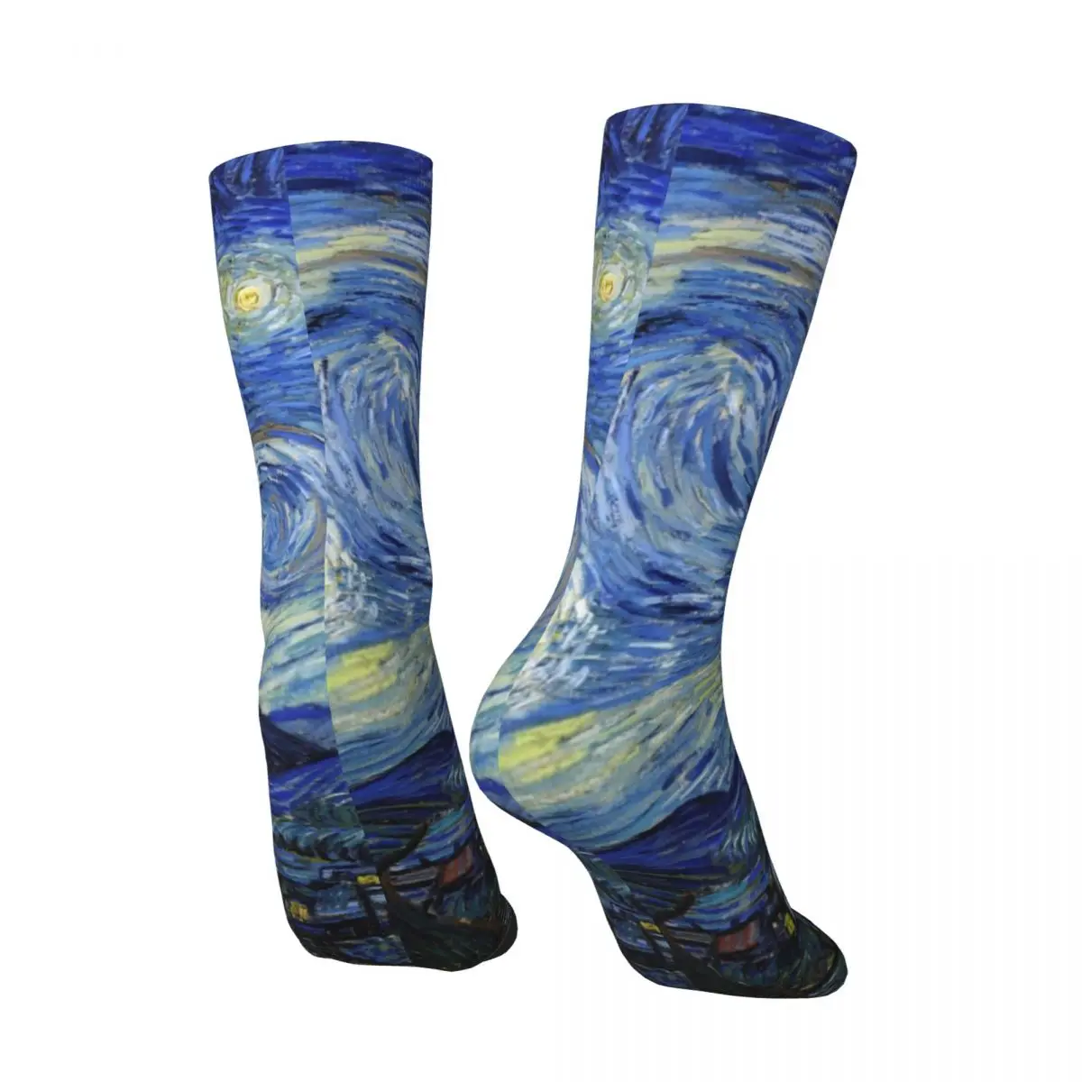 Starry Night Socks Van Gogh Casual Stockings Autumn Non-Slip Ladies Socks Soft Graphic Cycling Socks