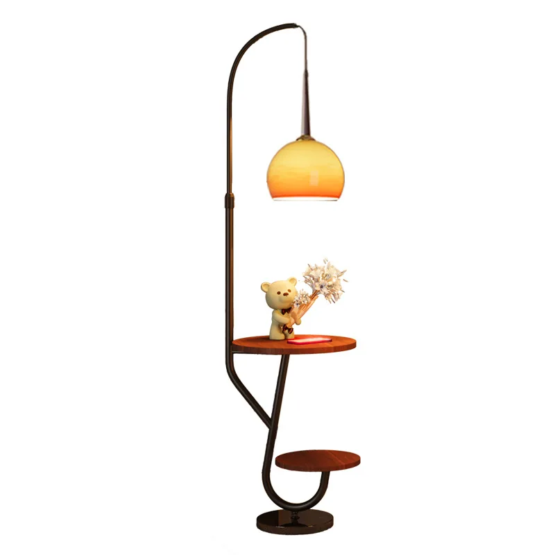 

Medieval style floor lamp living room sofa side storage integrated atmosphere