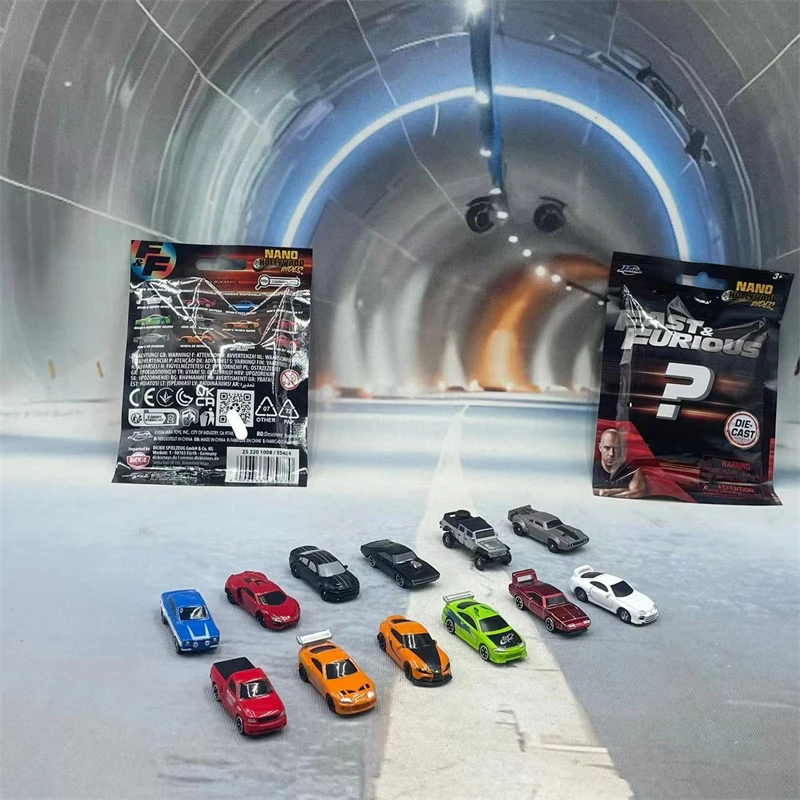 jada Fast & Furious 1/200 randomly send small proportion alloy model 3 car set Collection display piece as a child's gift
