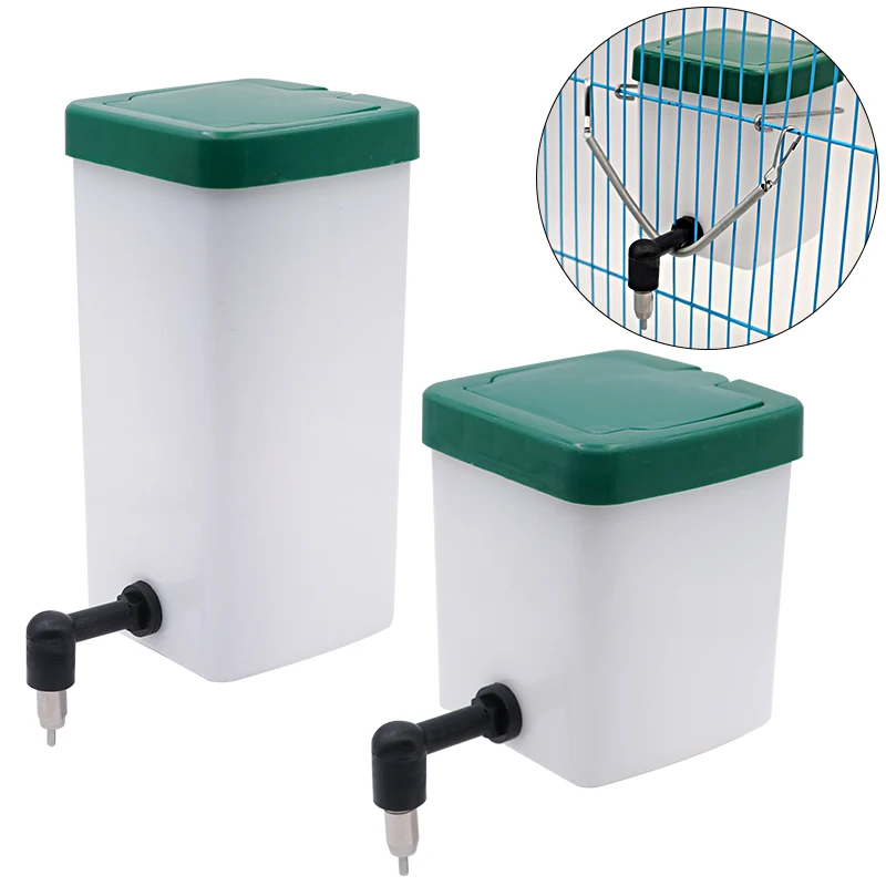 1 set 500ML/1000ML Rabbit Water Dispenser Drinker Hanging Feeder Automatic Drinking Equipment Pet Drinker Dog Cat  Animal Access