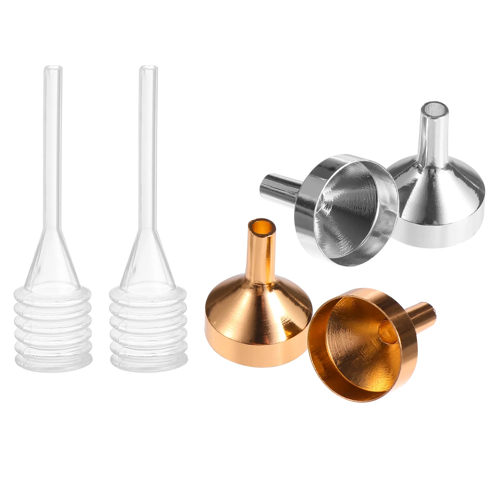 

12pcs Mini Funnel Set Metal Small Funnels for Filling Perfume Bottles Liquid Transfer Supplies