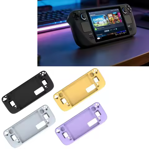Silicone Protective Case for Steam Deck OLED Dust-proof and Shock-resistant Accessory Black Purple Yellow Gray
