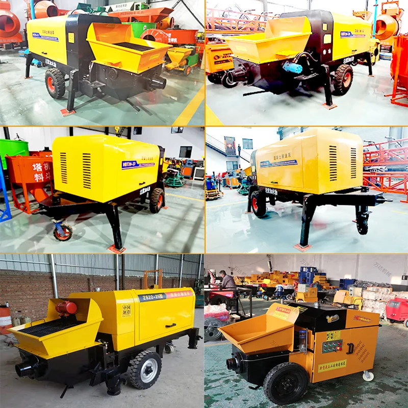 Factory Sale Small Mobile Mini Remote Control Diesel Concrete Pump Long Distance Transport Concrete Pump Truck Customized view 4