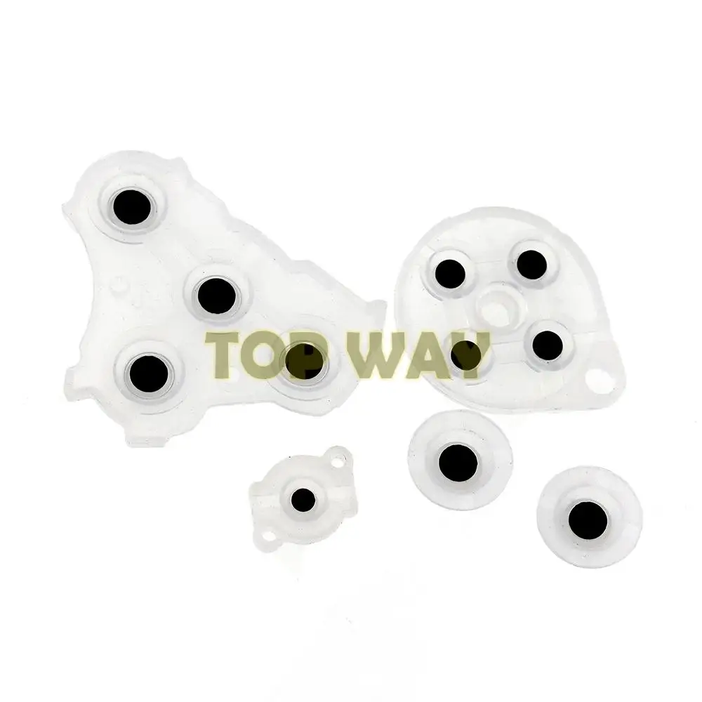 닌텐도 게임큐브 NGC 컨트롤러용 고품질 전도성 실리콘 버튼 패드 교체품 1세트