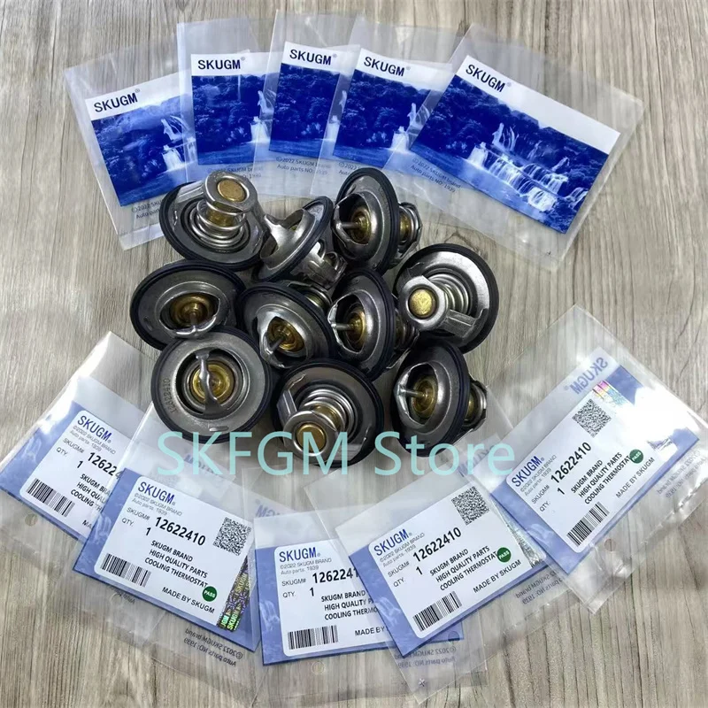 10PCS Engine Coolant Thermostat 12622410,12615097 For BUICK LaCrosse,Regal,Verano,CHEVROLET Classic,Equinox,Malibu,HHR,
