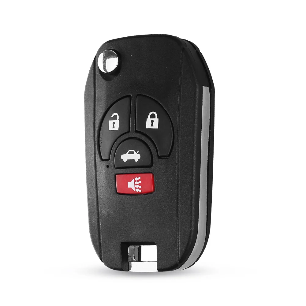 Dandkey Replacement Flip Remote Car Key Shell Case For Nissan Versa 2012 2013 2014 2015 For Nissan Rogue 2008 2012 2013 2016